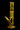 Centered front view of the amber DankStop Twisted Straight Tube with Tree Perc against a black background, highlighting its twisted neck and visible tree percolator.