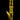 Vertical studio shot of a yellow glass DankStop Twisted Straight Tube with Tree Perc against a black background, showing its spiral neck, mid-level tree perc and angled joint.