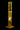 Vertical front view of the amber glass DankStop Twisted Straight Tube with Tree Perc centered against a black background, showing its spiral neck, tree percolator chamber, and clear bowl.