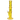 Side view of a yellow glass DankStop Twisted Straight Tube with Tree Perc showing its angled mouthpiece, tree percolator chamber, and round base.
