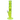 Side view of the neon green DankStop Twisted Straight Tube with Tree Perc showing its twisted neck, visible tree percolator chamber, and angled joint on a white background