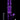 Straight-on studio shot of a purple glass DankStop Twisted Straight Tube with Tree Perc against a black background, shown with its downstem and bowl.