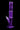 Studio-lit, front view of the purple DankStop Twisted Straight Tube with Tree Perc against a black background.