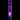 Centered front view of the purple DankStop Twisted Straight Tube with Tree Perc against a black background, highlighting its twisted neck and visible tree percolator.