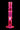 Centered front view of a neon pink DankStop Twisted Straight Tube with Tree Perc against a black background, showing the spiral neck, central tree perc and glass bowl.
