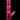 Vertical three-quarter view of a hot pink DankStop Twisted Straight Tube with Tree Perc against a black background, showing the spiral neck, central tree perc and angled downstem.