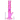 Vertical close-up of the bright pink DankStop Twisted Straight Tube with Tree Perc showing its angled mouthpiece, twin reinforcement rings, and visible tree percolator.