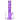 Centered vertical shot of a translucent purple DankStop Twisted Straight Tube with Tree Perc showing its angled mouthpiece, tree perc chamber, and round base.