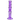 Straight-on view of the purple DankStop Twisted Straight Tube with Tree Perc showing its swirling neck, central tree percolator, and clear glass bowl against a white background