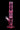Vertical front view of the pink DankStop Twisted Straight Tube with Tree Perc against a black background, showing the angled downstem and stacked percolator section.