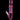 Studio-lit, straight-on view of the pink DankStop Twisted Straight Tube with Tree Perc against a black background, showing its spiral body, dual ring accents, and clear bowl.