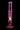 Centered, vertical view of a translucent pink DankStop Twisted Straight Tube with Tree Perc against a black background, showing its spiral neck, tree percolator and clear bowl.