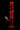 Vertical studio shot of the red DankStop Twisted Straight Tube with Tree Perc against a black background, showing its twisted neck, tree percolator chamber, and angled joint.