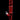 Studio-lit front view of the red DankStop Twisted Straight Tube with Tree Perc against a black background, showing its twisted neck and internal tree perc.