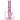 Vertical front view of the pink DankStop Twisted Straight Tube with Tree Perc showing its spiraled neck, twin reinforcement rings, and visible tree perc chamber.