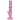 Side view of a pink DankStop Twisted Straight Tube with Tree Perc standing on a reflective surface, showing its twisted neck and visible tree percolator.