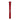Centered vertical shot of a red Prism Metal Downstem with its white logo visible against a plain white background.