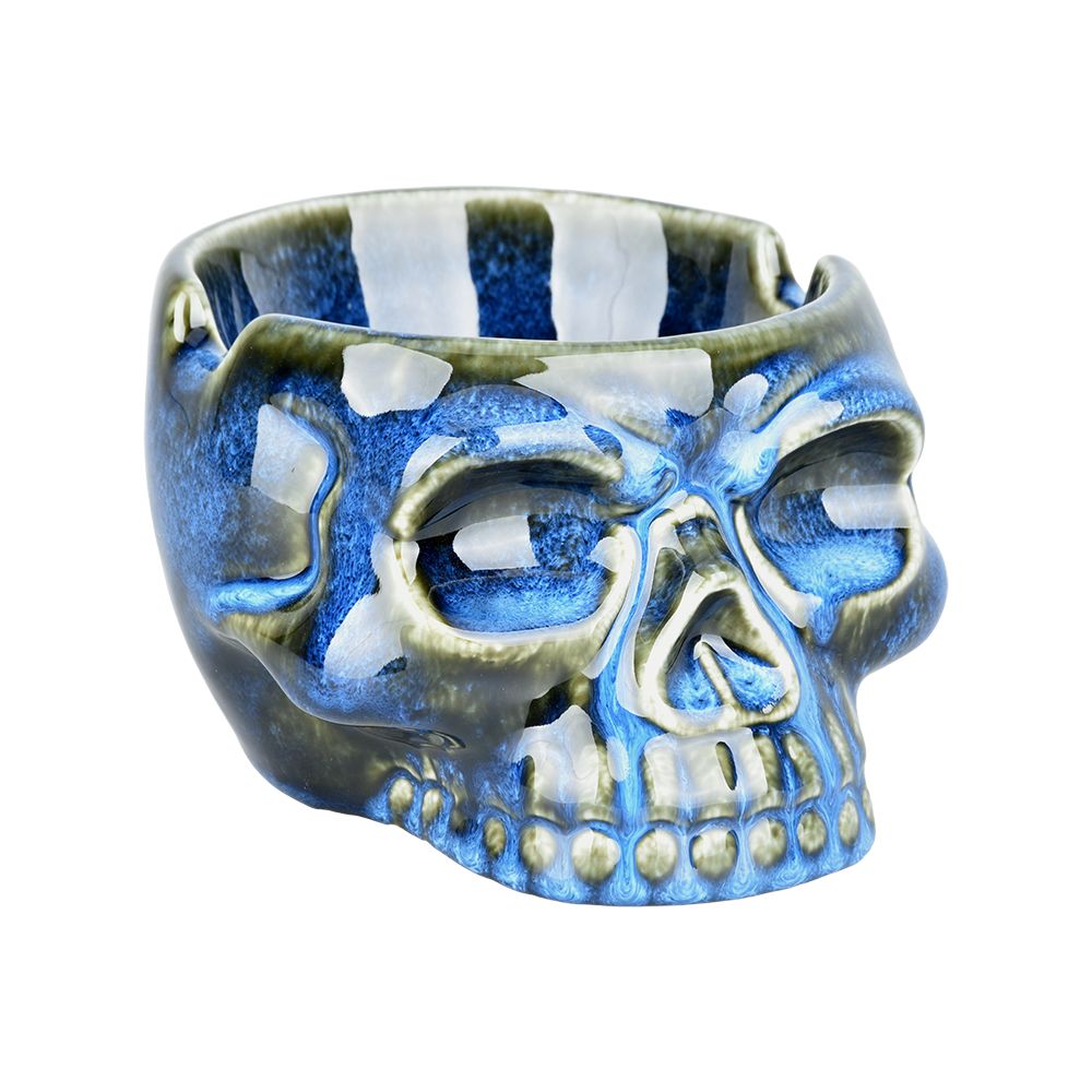 Glazed Skull Ashtray