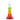 Front view of the Aurelia Mini Rig, a colorful glass piece with a rounded base and a simple, cylindrical neck.