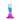 A front view of the Aurelia Mini Rig, showcasing its colorful glass and compact size against a plain white background.