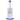 Front view of the 9-inch Bent Neck with Tree Perc Dab Rig, showcasing its clear glass construction and unique perc design.