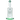 Front view of the 9-inch Bent Neck with Tree Perc Dab Rig in green, showcasing its curved neck and glass construction.