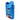Front view of the Famous Design Aquarius Aluminum Dugout, showcasing its sleek, blue metallic finish and compact, rectangular form.