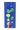 Front view of the Famous Design Privilege Aluminum Dugout, displaying a series of scattered, translucent green orbs against a blue background.