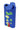 Front view of the Famous Design Privilege Aluminum Dugout, showcasing a blue metal case with colorful graphic accents.