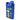 Front view of the Famous Design Privilege Aluminum Dugout with a blue finish and swirling green accents.
