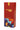 Front view of the Famous Design Papaya Aluminum Dugout, showing its vibrant papaya-colored finish and sleek, compact design.