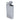 Front view of the Famous Design Space Aluminum Dugout, featuring a metallic silver finish and an open lid.
