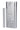 Front view of the Famous Design Space Aluminum Dugout, showing a sleek, cylindrical metal case alongside a thin, matching accessory.