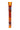 Front view of the Famous Design Papaya Chillum, a 4-inch glass piece with a smooth, rounded shape and warm orange hue.