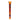 Front view of the Famous Design Papaya Chillum, a 4-inch glass piece with a vibrant orange hue and simple cylindrical shape.