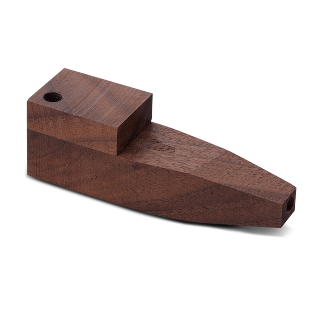 Square Wood Pipe with Lid