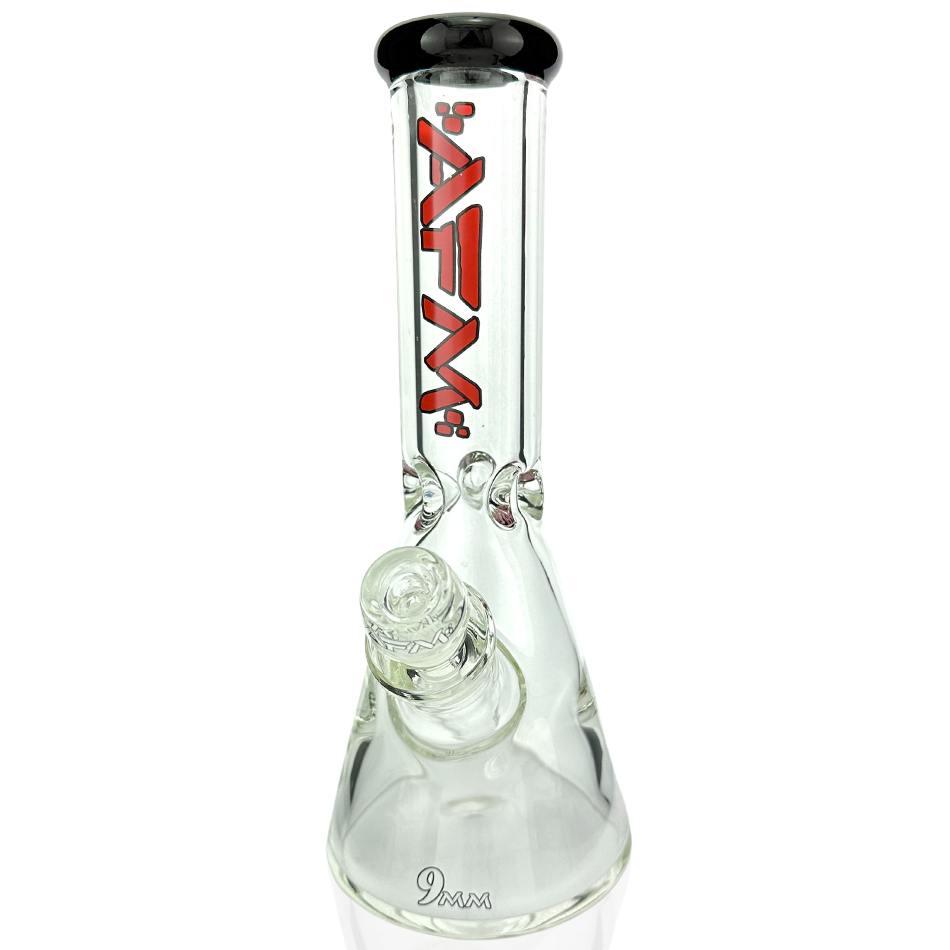 12" Heavy Boi Colored Lip 9mm Beaker Bong