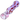 Angled close-up of the glass DankStop Frit Cone One Hitter - 3 in. showing pink and red frit patterns encased in clear rounded glass.