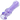 Angled close-up of the DankStop Frit Cone One Hitter - 3 in. showing a clear glass tube with a textured lavender frit core and reflective highlights.