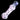 Angled close-up of a pink-speckled DankStop Frit Cone One Hitter - 3 in. glass one-hitter against a solid black background