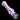 Angled close-up of the pink and black-speckled DankStop Frit Cone One Hitter - 3 in. on a solid black background