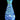 Top-down close-up of the DankStop Piped and Fumed One Hitter - 3 in. showing blue and white spiral glasswork against black.