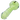 Close-up angled view of the pale green DankStop Frit Marble Rim Pastel Spoon Pipe - 3.5 in., showing its rounded bowl, ribbed handle, and glossy surface.