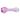 Side view of the DankStop Frit Marble Rim Pastel Spoon Pipe - 3.5 in., showing a pink swirled bowl and clear stem with pastel pink internal frit.