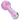Angled close-up of the pink DankStop Frit Marble Rim Pastel Spoon Pipe - 3.5 in., showing the rounded bowl and swirled pastel frit running down the glass.