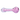 Side profile of the DankStop Frit Marble Rim Pastel Spoon Pipe - 3.5 in., showing a clear glass stem with pink frit interior and a rounded pastel-pink bowl with dark accent dots.