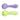 Top-down view of two pastel spoon pipes featuring a purple model and a lime-green model, labeled as DankStop Frit Marble Rim Pastel Spoon Pipe - 3.5 in.