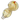 Angled close-up of the DankStop Frit Fumed with Piping Spoon Pipe - 2.5 in., showing its iridescent yellow glass with red and teal swirls and ribbed neck.