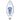 Centered close-up of the clear, teardrop-shaped DankStop Egg with Tree Perc Nectar Collector showing a blue jellyfish-like tree percolator inside against a soft gray background