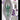 Front-facing view of the DankStop Egg With Tree Perk Blue Nectar Collector in its white box with purple hexagon accents, showing the green-topped glass piece through the clear blister window.